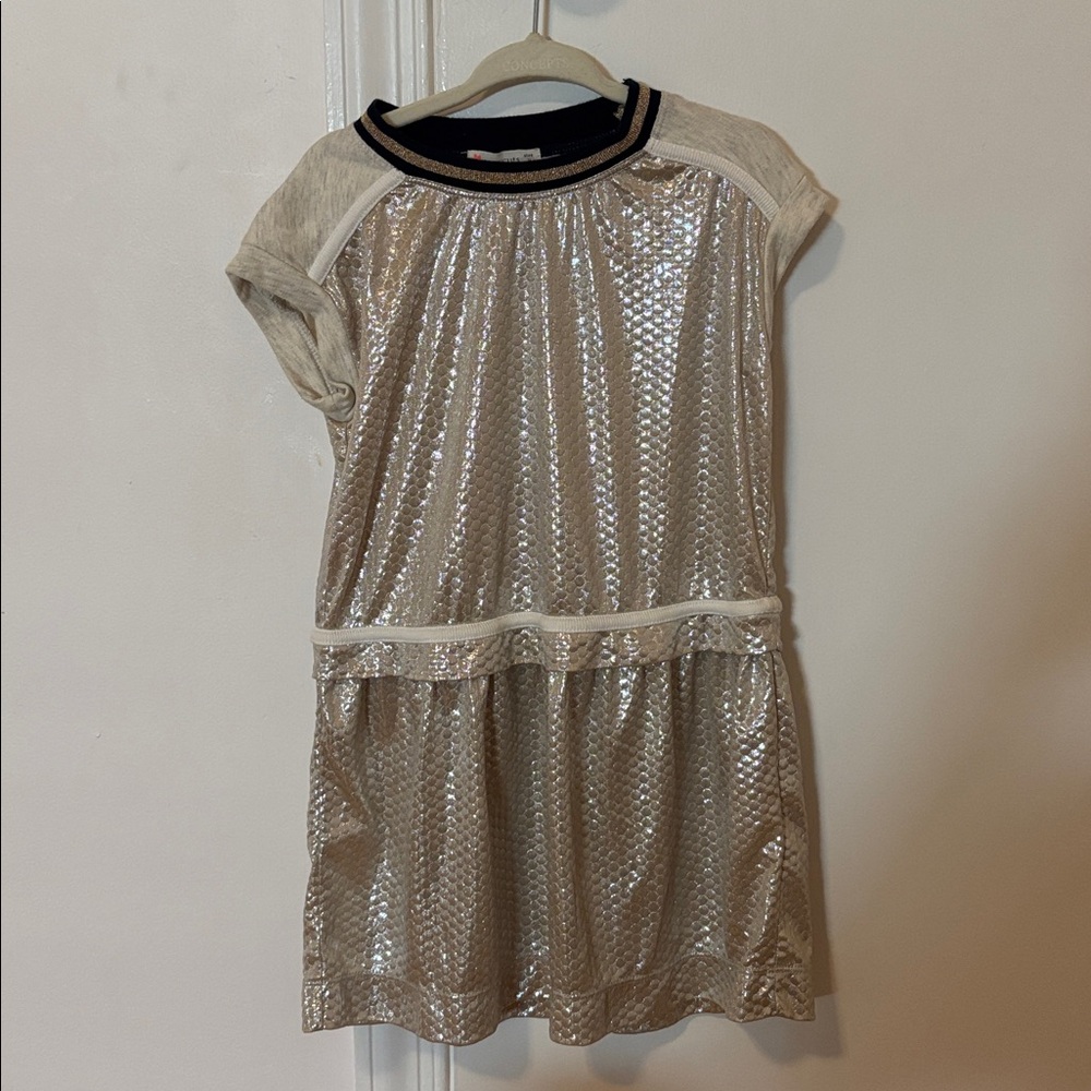Crewcuts Little Girl Gold Dress Size 3